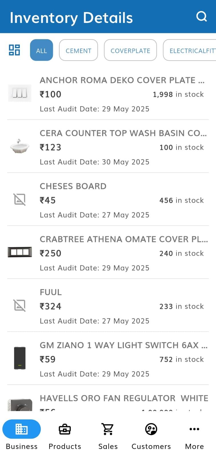 Retail Shop Inventory Feature
